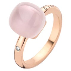 Pink Quartz Ring in 18kt Rose Gold by BIGLI
