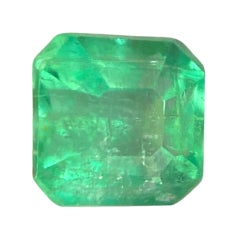 Deep Green Natural Emerald 0.69ct Rare Loose Emerald Octagon Cut Gemstone