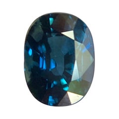 Fine 1.08ct Australian Blue Sapphire Oval Cut Rare Loose Gemstone