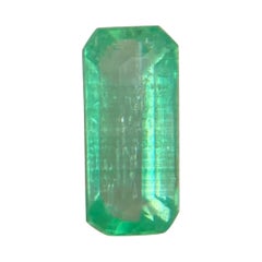 Fine Vivid Green Natural Emerald 0.66ct Rare Loose Emerald Octagon Cut Gemstone