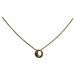 Tiffany & Co. Peretti Eternal Circle Gold Pendant Necklace Estate Fine Jewelry