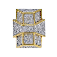 Anello retrò in oro e diamanti