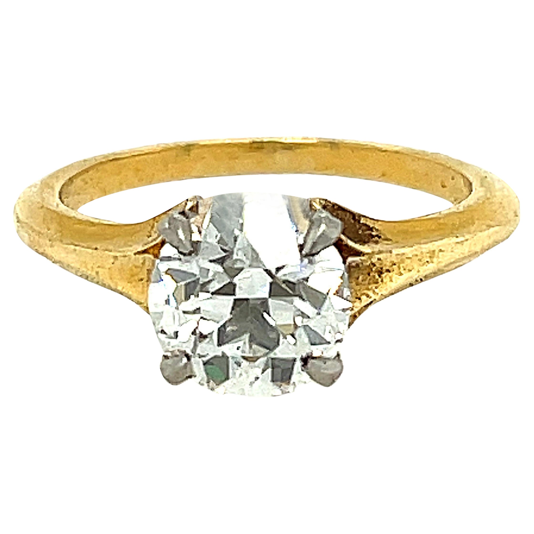 Modern McTeigue & McClelland 1.43 Carat GIA Antique Cut Diamond Ring