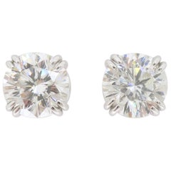 2.18ctw Double Claw-Prong Stud Earrings 