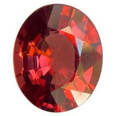 Fine 1.63ct Vivid Pink Orange Rhodolite Garnet Oval Cut Loose Gem