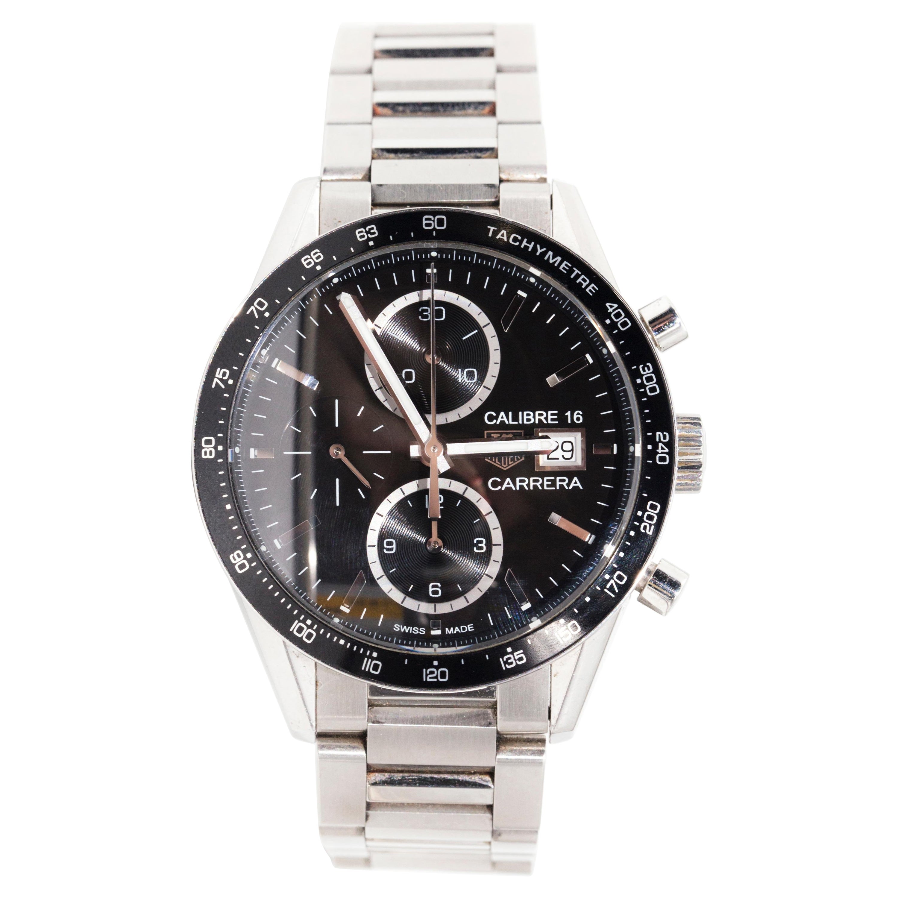 TAG Heuer Carrera Calibre 16 Men's Watch Stainless Steel Sports