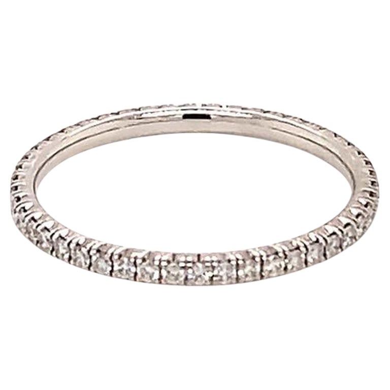 Étincelle de Cartier Eternity Diamond Wedding Band 0.22 ct. 18K White Gold For Sale