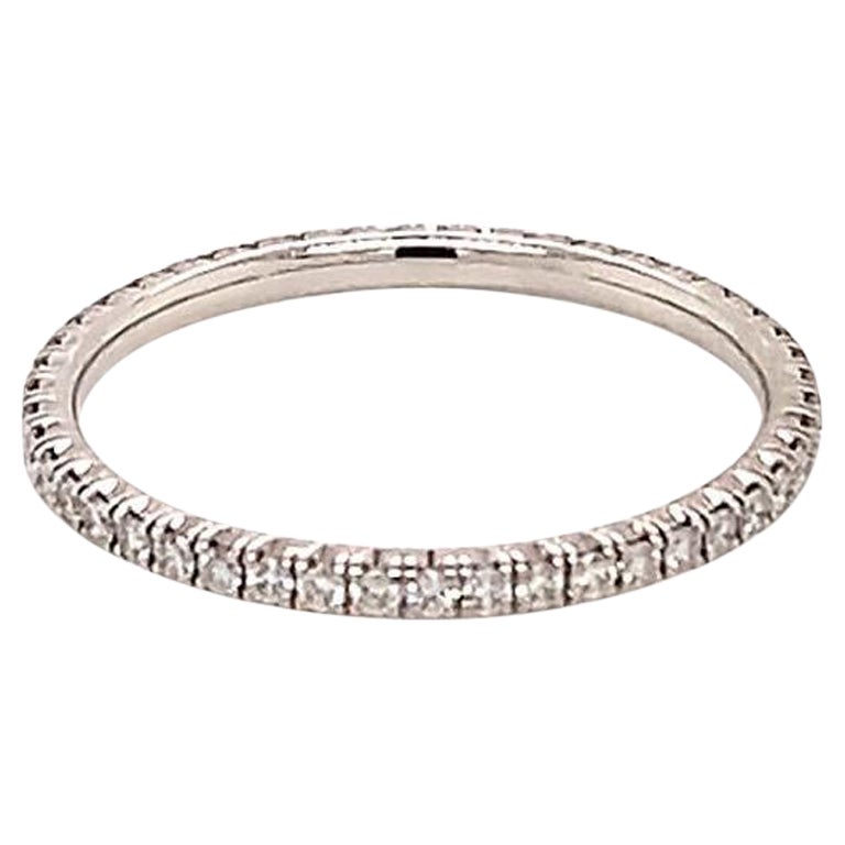 Étincelle de Cartier Alliance d'éternité en or blanc 18 carats et diamants 0,22 carat