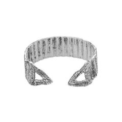 Tri Ribbon Bracelet in Silver Antique