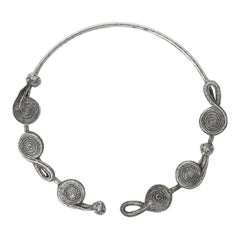Chinese Multi Knot Necklace in Gun Metal