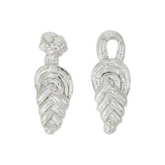 Silver Chinese Knot Drop Earrings