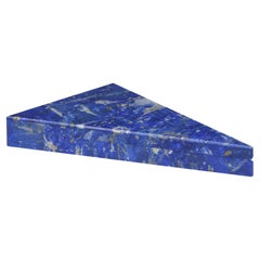 Vintage Triangular Lapis Lazuli Specimen Box from Florence