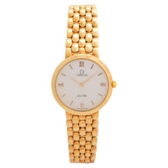 Omega Ladies De Ville, 18K Yellow Gold, Neo Used, Box & Papers