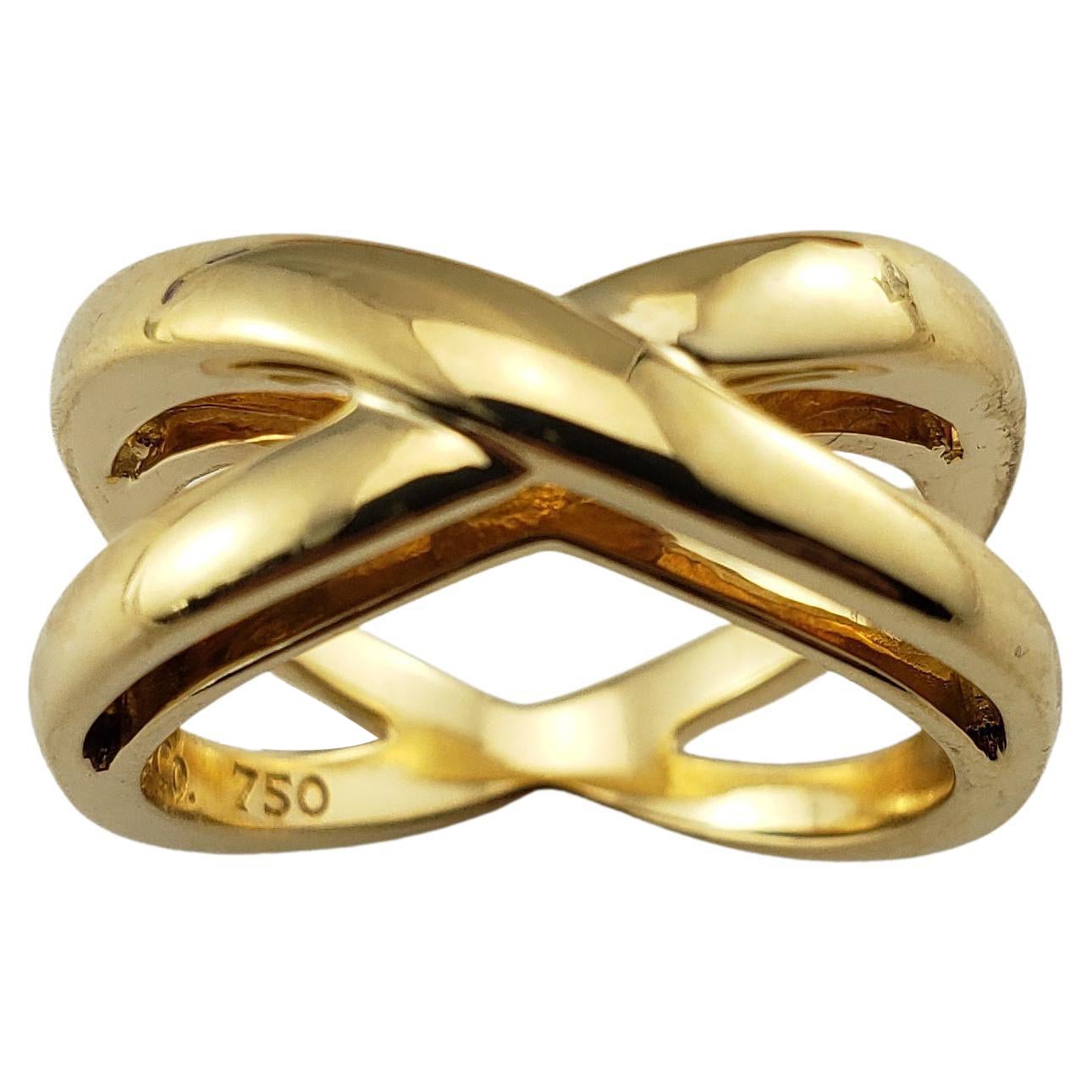 Vintage Tiffany & Co. 18 Karat Yellow Gold Crisscross Ring