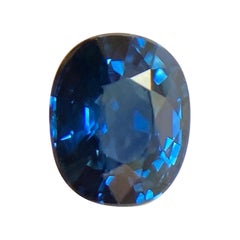 Fine Royal Blue Sapphire 0.61ct Oval Cut Loose Rare Gem Diamond (en anglais)