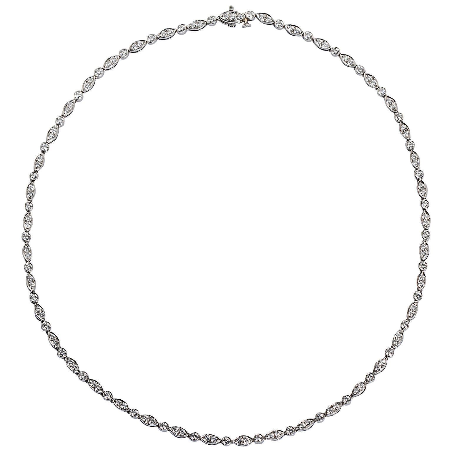 Tiffany & Co. Jazz Diamond Platinum Necklace