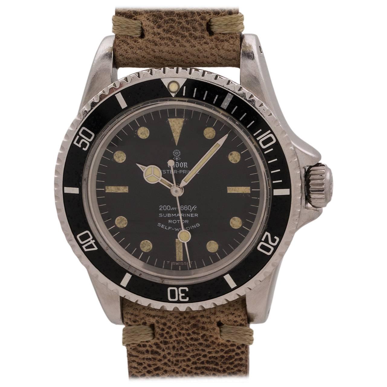 Tudor Stainless Steel Submariner Wristwatch Ref 7928