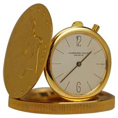 Vintage Audemars Piguet Yellow Gold $20 Coin Travel Clock