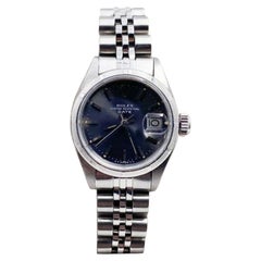 Rolex Damen Date 6919 Graues Zifferblatt aus Edelstahl