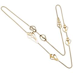 Retro Tiffany & Co. Angela Cummings Seashell Gold Necklace