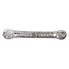 Tiffany & Co. 2.5 Carat Old Mine Diamond Platinum Brooch Pin 1900 Antique