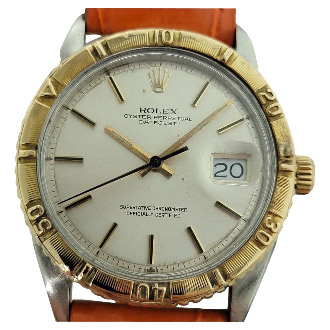 Rolex Men's Datejust Ref 1625 Thunderbird 18k SS Automatic 1970s Vintage RJC143