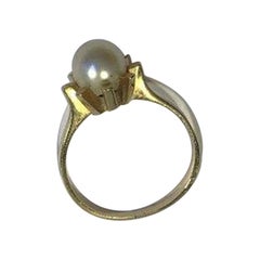 Bernhard Hertz 14K Gold Ring with Pearl