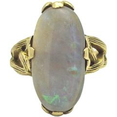 Retro 4.5 Carat Opal Gold Ring