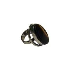 Niels Erik from Sterling Silver Ring with Oval Shaped Tiger's Eye