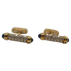 Breguet Vintage Diamonds Cufflinks 18K Yellow Gold Unworn