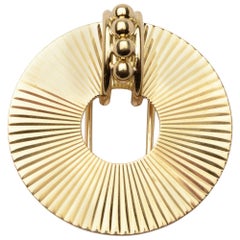 Tiffany & Co. Retro Gold Dress Clip
