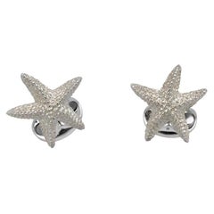 Deakin & Francis Sterling Silver Starfish Cufflinks