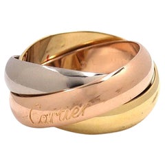 Cartier Trinity Tri-Color Gold Rolling Ring