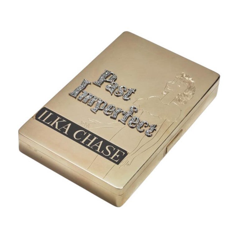 Historic Enamel and Diamond Gold Cigarette Box by Paul Flato  For Sale