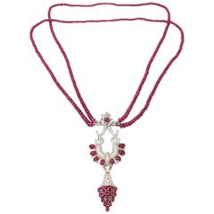 Ruby Drop Necklaces