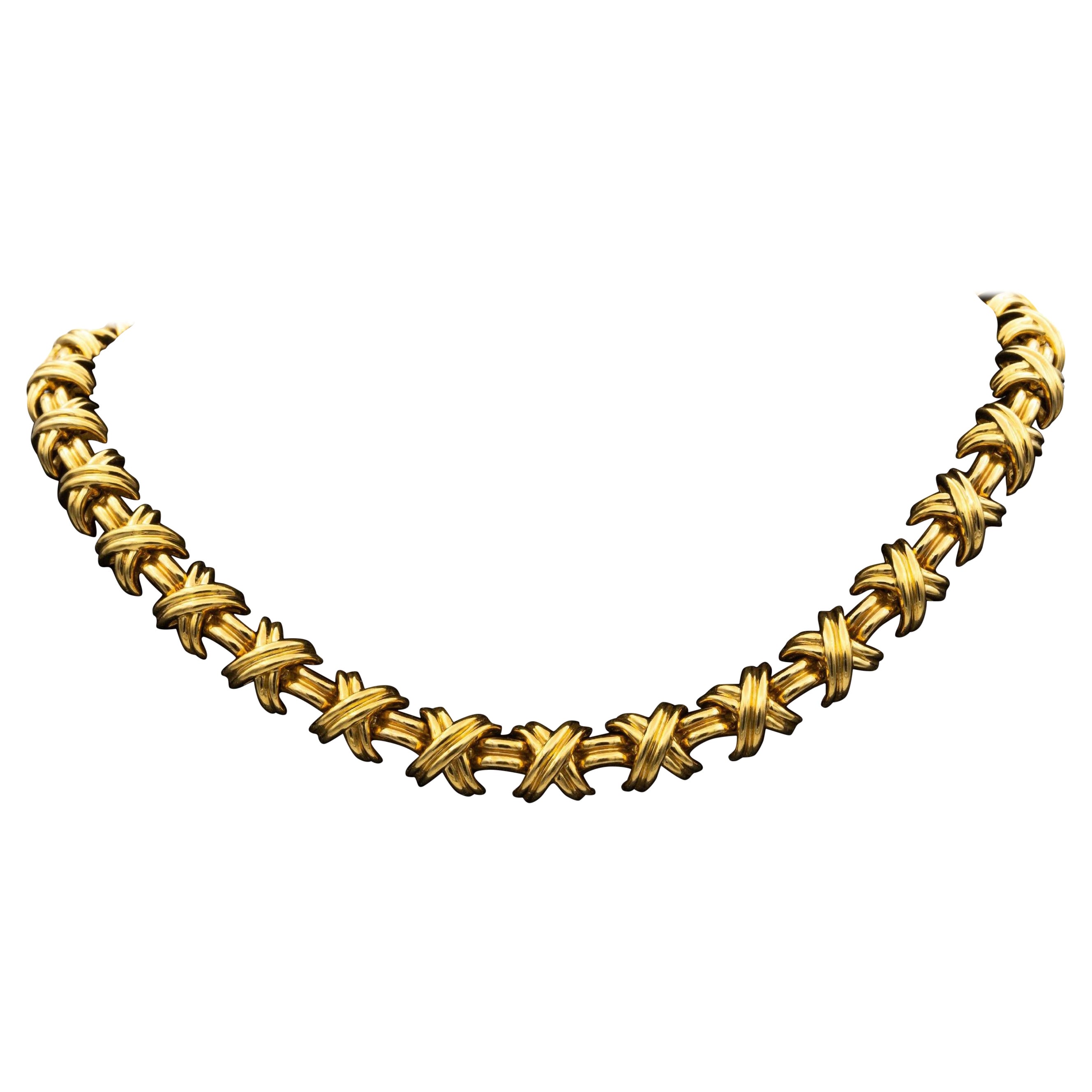 Tiffany & Co. X Signature Choker Necklace 18K Yellow Gold