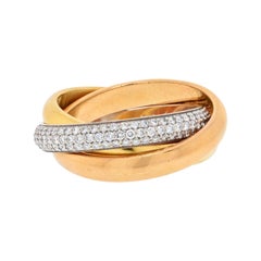 Trinity De Cartier 18K Gold und Diamant Ring