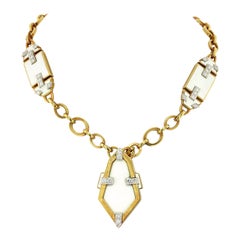 Yellow Gold Drop Necklaces