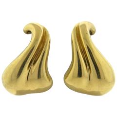 Robert Lee Morris Unusual Gold Earrings