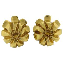 1980s Tiffany & Co. Citrine Gold Earrings