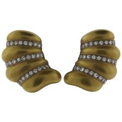 1970s Kieselstein-Cord Diamond Gold Earrings 8