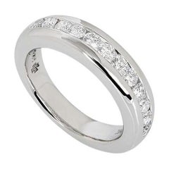 Boodles Bague d'alliance demi-éternité en platine et diamant 0,72 carat