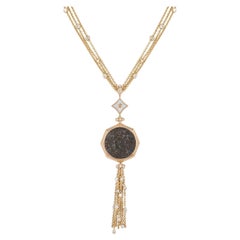 Bvlgari Rose Gold Diamond & Mother of Pearl Monete Necklace