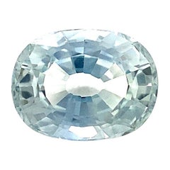 2.15ct GRA Certified Light Blue Ceylon Sapphire Oval Cut Rare Loose Gem