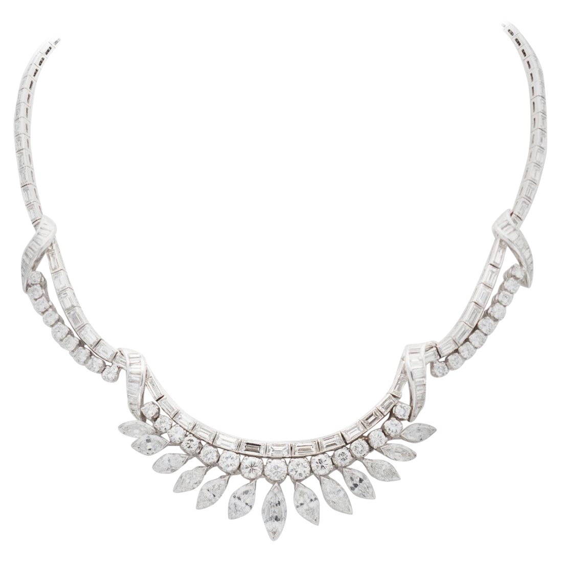 30.00 Carat Multi-Cut Diamond Necklace