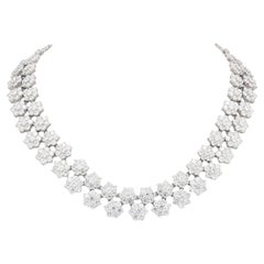 85.54 Carat Diamond Clusters Necklace