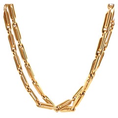 Collana vintage con catena in oro 18 carati Bvlgari