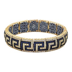 Greca Pave Bangle Bracelet with Zircon, Dimitrios Exclusive B383