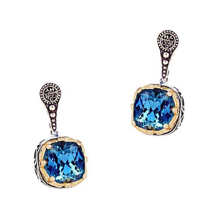 Drop Earrings with Swarovski Crystals - Dimitrios Exclusive S170 For Sale  at 1stDibs