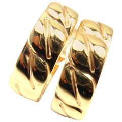 Cartier La Dona Gold Hoop Earrings 9